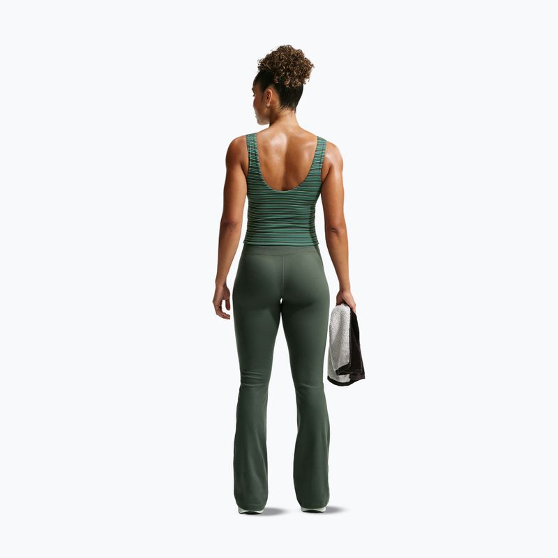 Легінси жіночі Nike One High Waisted Flared camo green/white 3