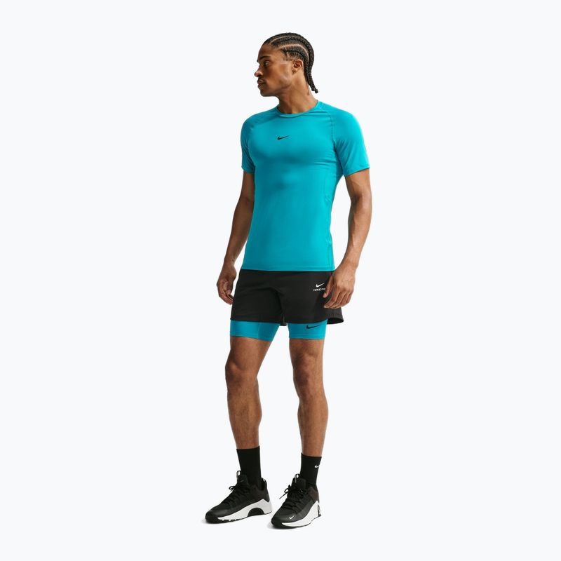Шорти для тренувань чоловічі Nike Pro Dri-Fit Fitness Long energy/black 4