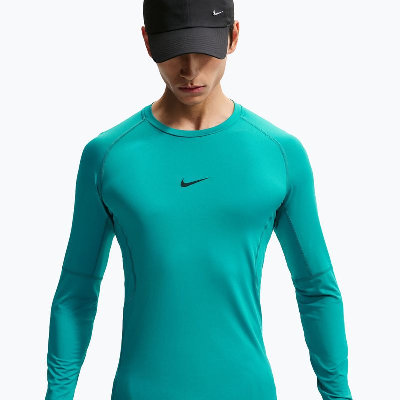 Лонгслів для тренувань чоловічий Nike Pro Dri-Fit Tight Fitness energy/black 4
