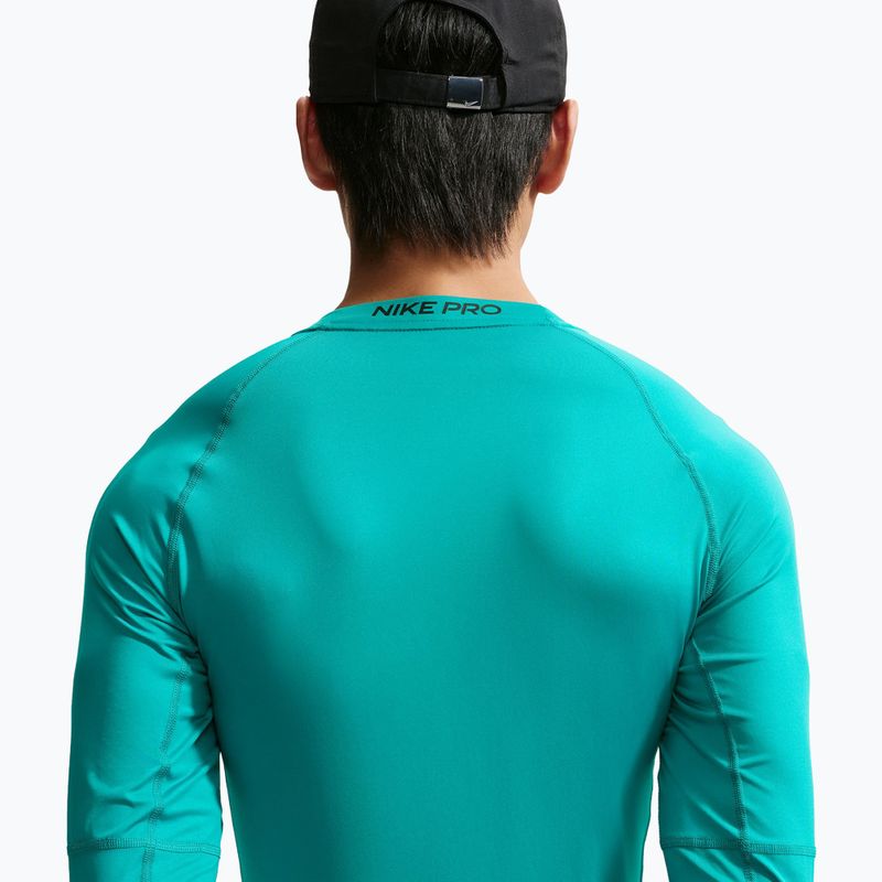 Лонгслів для тренувань чоловічий Nike Pro Dri-Fit Tight Fitness energy/black 5