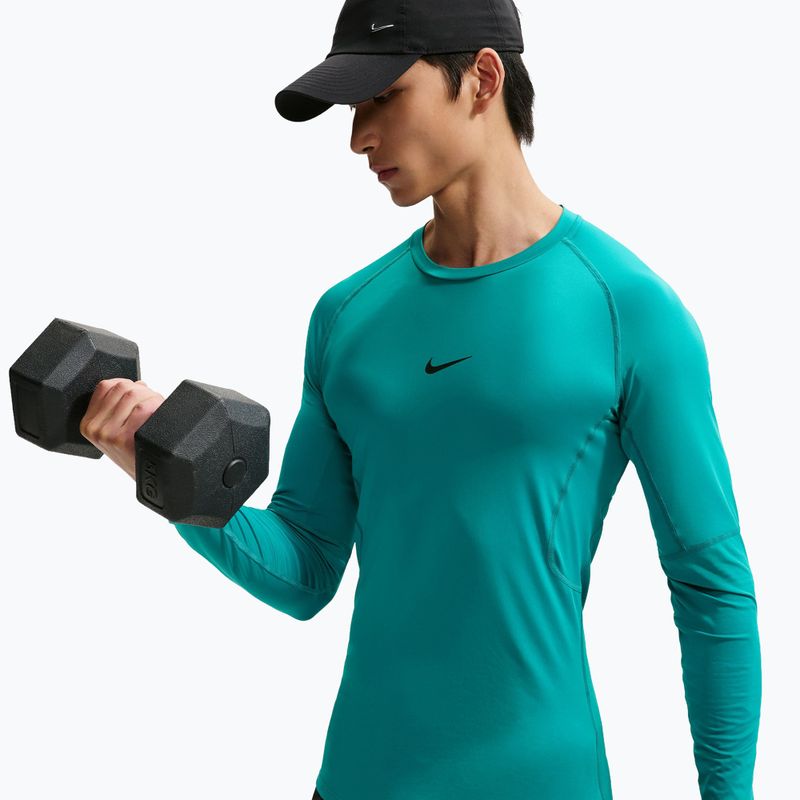 Лонгслів для тренувань чоловічий Nike Pro Dri-Fit Tight Fitness energy/black 6
