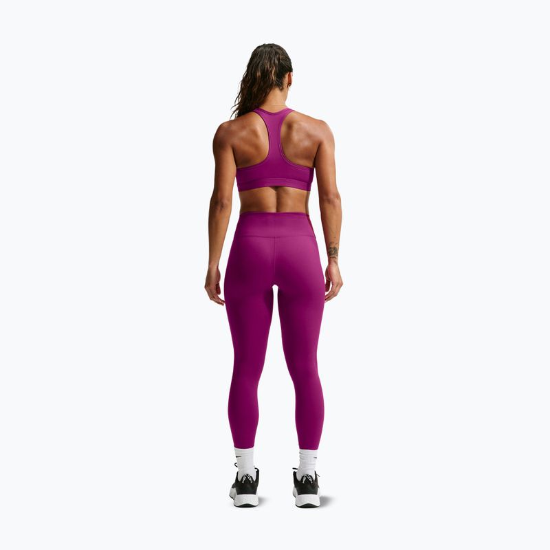 Спортивний бюстгальтер жіночий Nike Swoosh Medium Support true berry/white 3