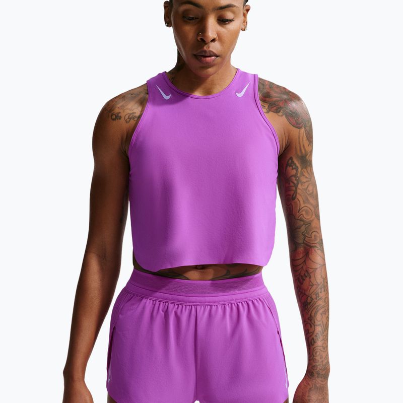 Шорти для бігу жіночі Nike AeroSwift Dri-Fit ADV Mid-Rise 3" vivid purple/purple pulse 4