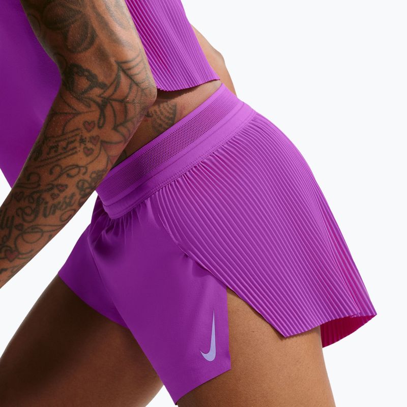 Шорти для бігу жіночі Nike AeroSwift Dri-Fit ADV Mid-Rise 3" vivid purple/purple pulse 5