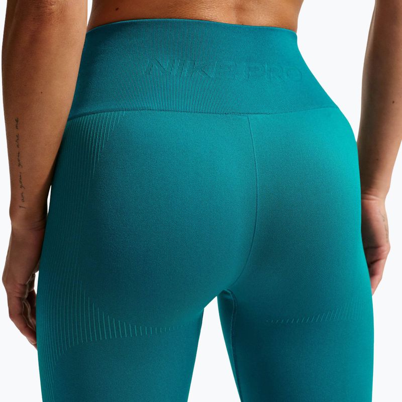 Легінси жіночі Nike Pro Seamless High-Waisted 7/8 bright spruce 6