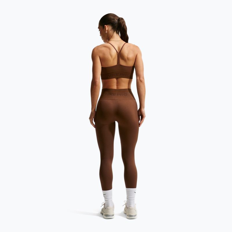 Спортивний бюстгальтер жіночий Nike Pro Seamless Light Support Sports Bra cacao wow 3