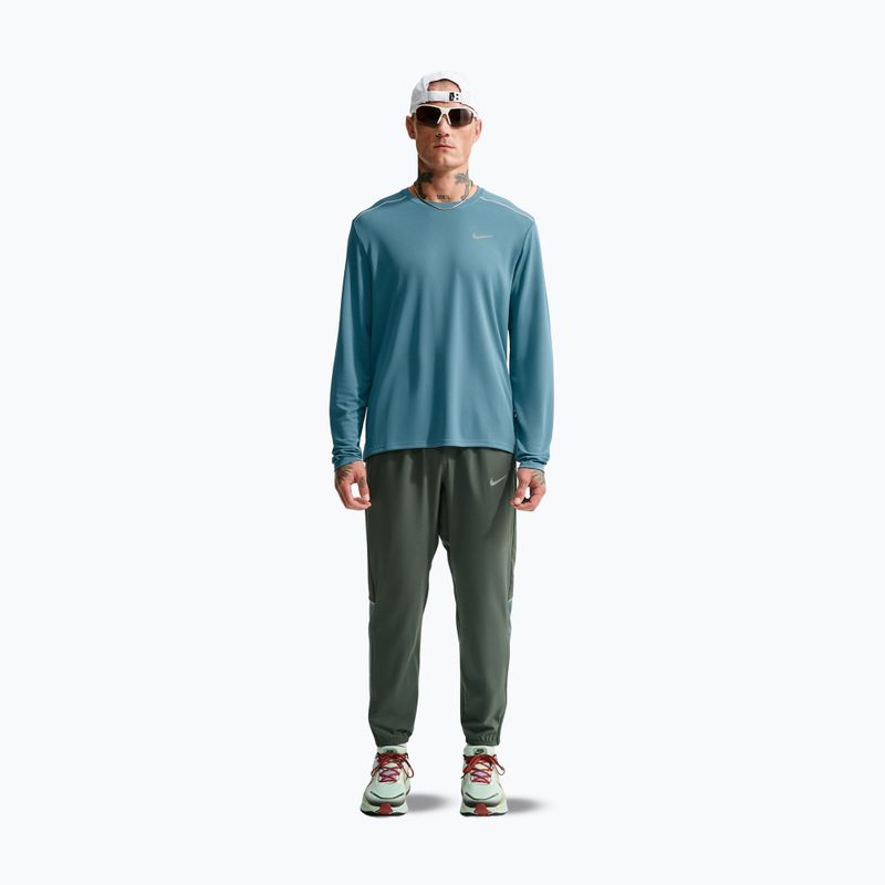 Лонгслів для бігу чоловічий Nike Miler Dri-Fit UV smokey blue 2