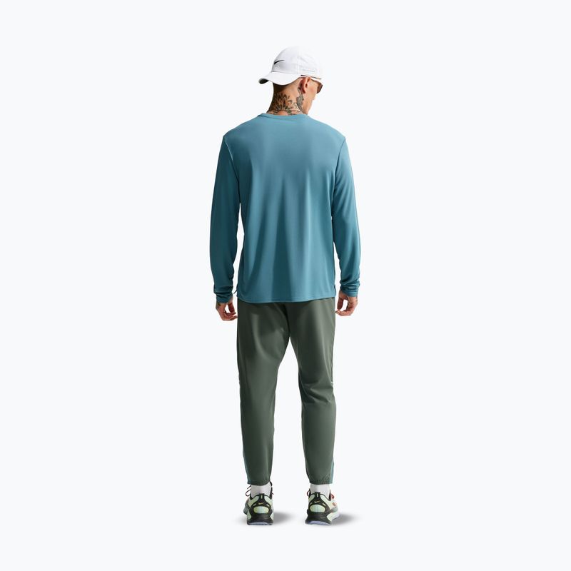 Лонгслів для бігу чоловічий Nike Miler Dri-Fit UV smokey blue 3
