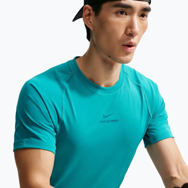 Футболка для тренувань чоловіча Nike Pro Training Dri-Fit energy/bright spruce/bright spruce 4