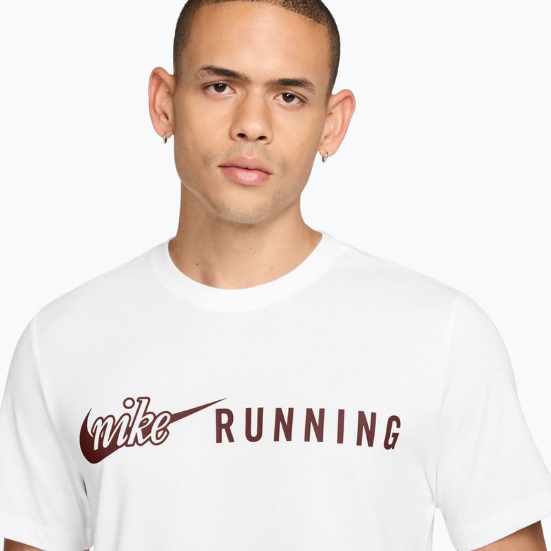 Футболка для бігу чоловіча Nike Dri-Fit Running T-Shirt white/mystic dates 3