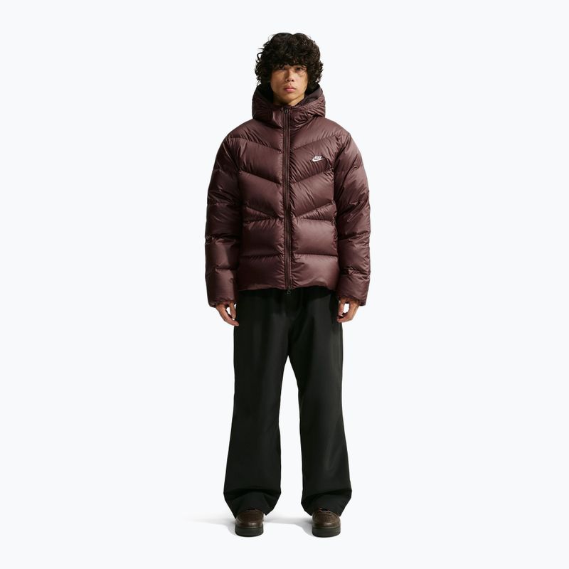 Пуховик чоловічий Nike Windrunner light chocolate/light chocolate/white 2