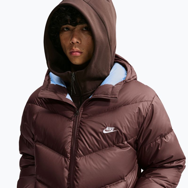 Пуховик чоловічий Nike Windrunner light chocolate/light chocolate/white 4