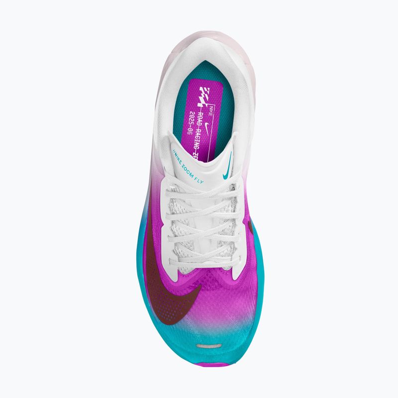 Кросівки для бігу жіночі Nike Zoom Fly 6 white/vivid purple/energy/mystic dates 4