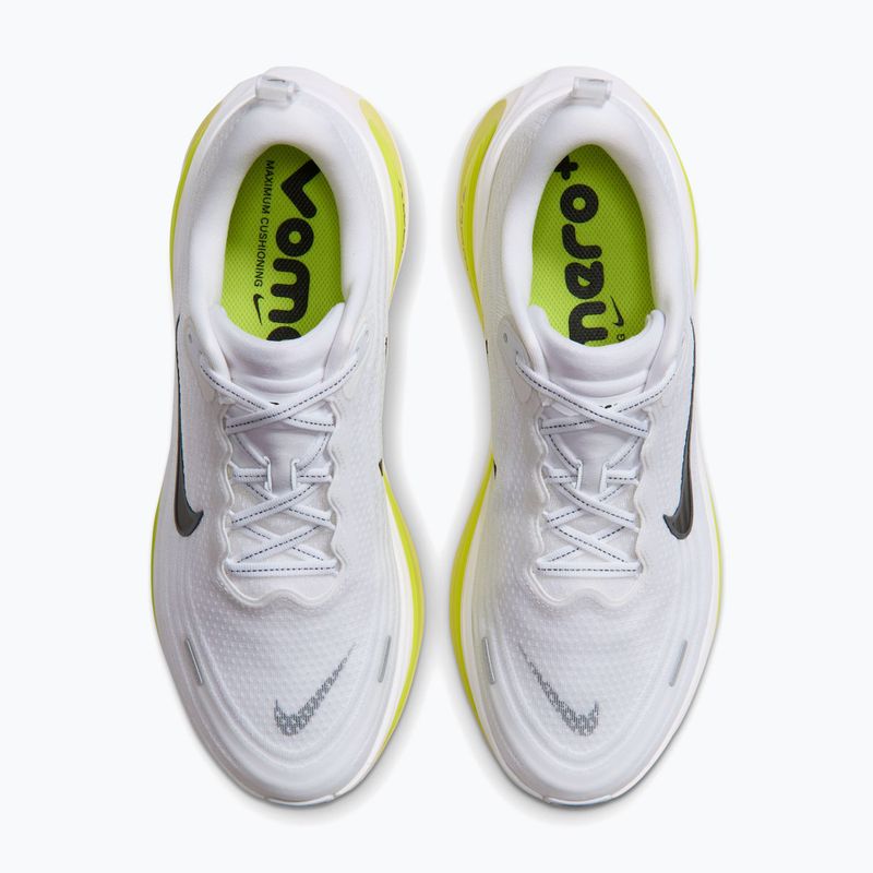 Кросівки для бігу чоловічі Nike Vomero Plus white/lemon venom/electric yellow/black 4
