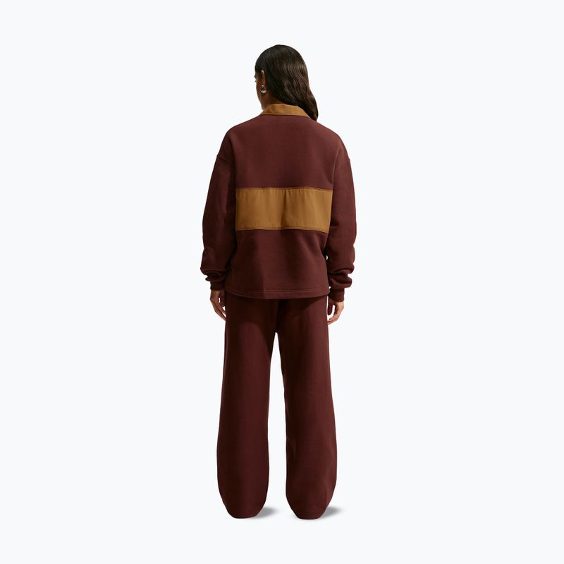 Кофта жіноча Nike Studio Fleece Medium Weight mystic dates/light british tan/sail 3