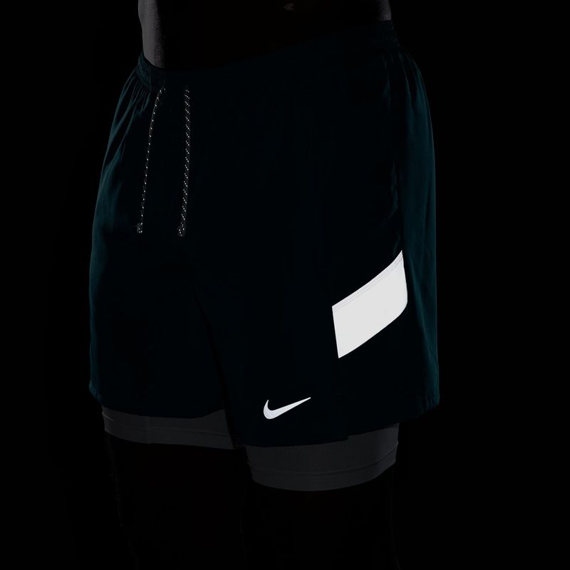 Шорти для бігу чоловічі Nike Miler Dri-Fit 2in1 5" bright spruce 5