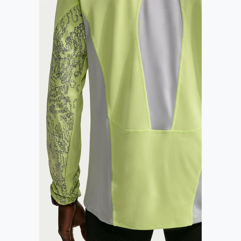 Лонгслів для бігу чоловічий Nike Stride light lemon twist/grey fog 6