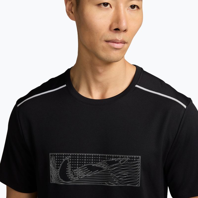 Футболка для бігу чоловіча Nike Miler black 3