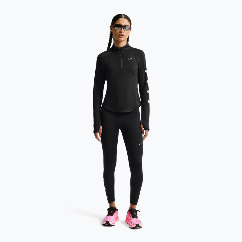 Лонгслів для бігу жіночий Nike Tempo Flash black 2