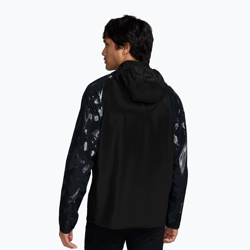 Куртка для бігу чоловіча Nike Miler Repel UV Printed black/black 2