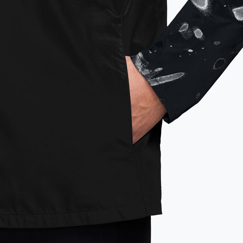 Куртка для бігу чоловіча Nike Miler Repel UV Printed black/black 3