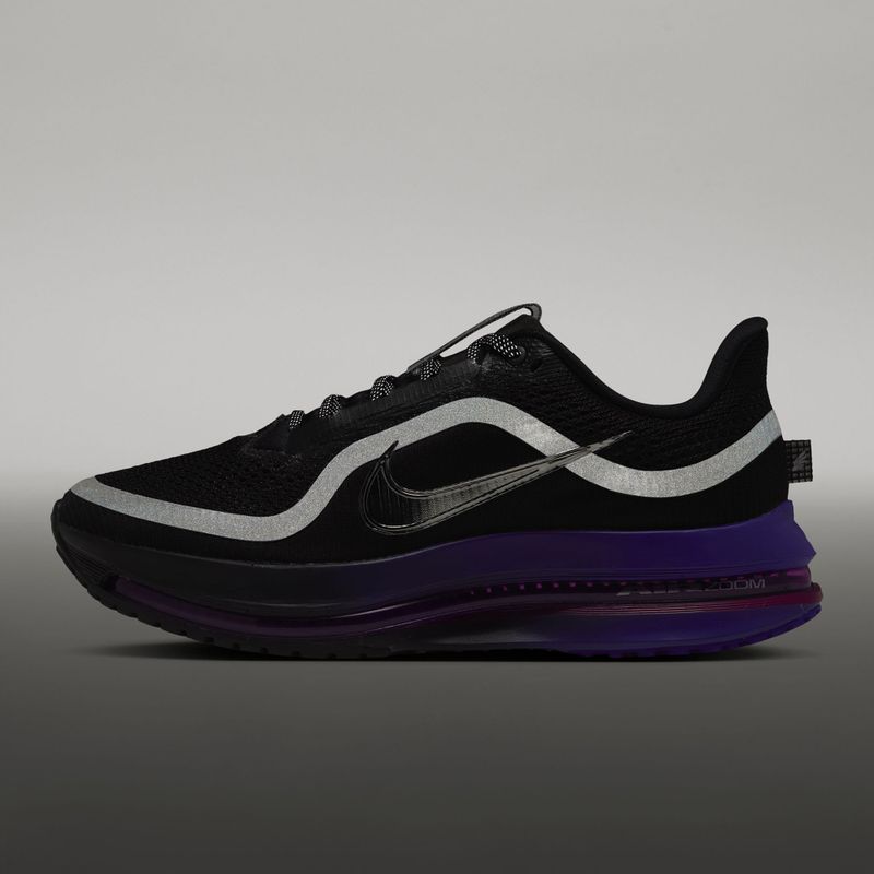 Кросівки для бігу жіночі Nike Pegasus Premium black/dark concord/metallic silver 7