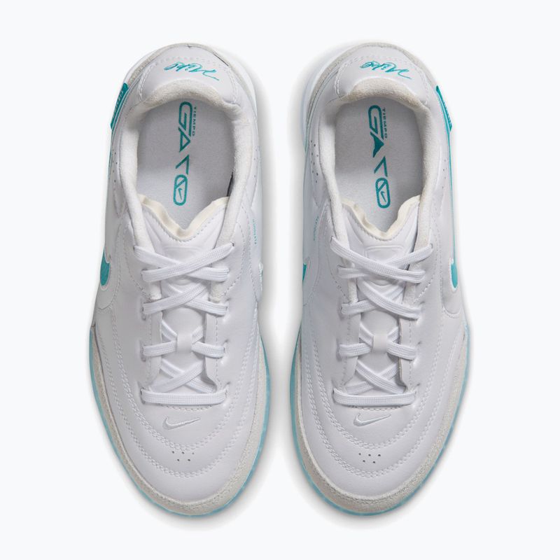 Футбольне взуття дитяче Nike Tiempo Streetgato Jr white/white/dusty cactus 3