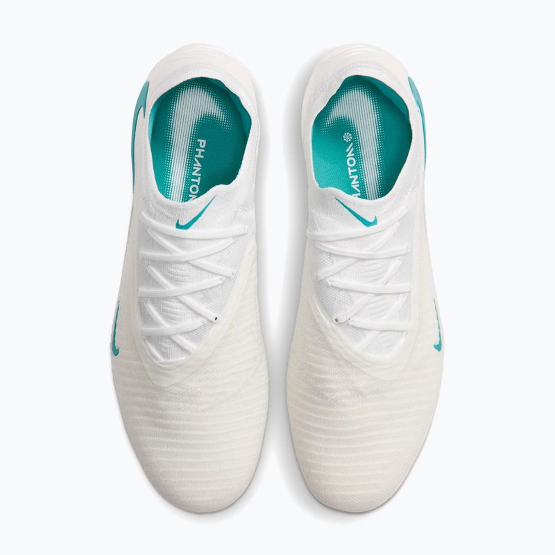 Кросівки футбольні чоловічі Nike Phantom 6 Low Elite AG-Pro white/white/dusty cactus 3