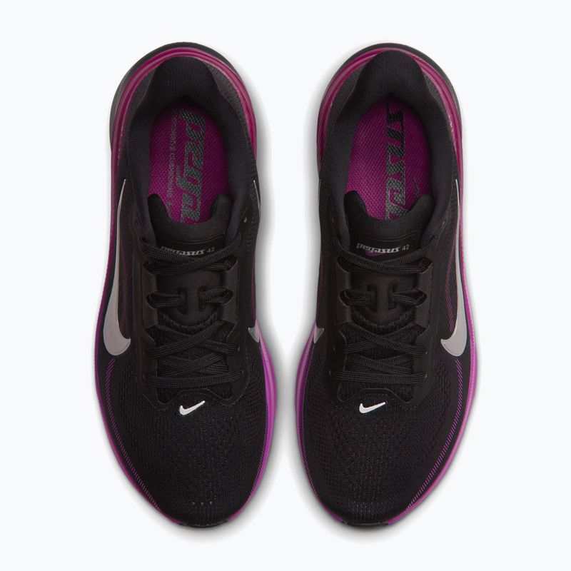 Кросівки для бігу жіночі Nike Pegasus 42 black/vivid purple/metallic silver 4