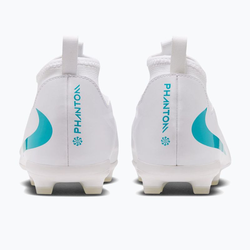 Футбольне взуття дитяче Nike Phantom 6 High Academy Jr FG/MG white/white/dusty cactus 2