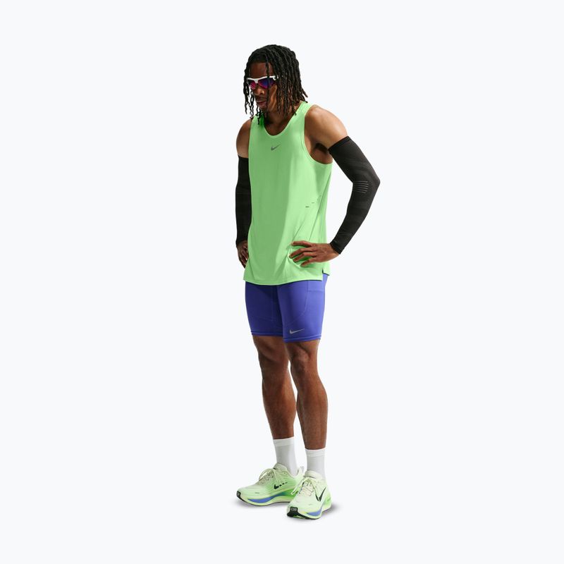 Футболка для бігу чоловіча Nike Stride volt/light silver 2