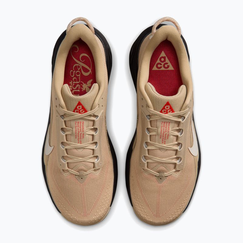 Кросівки для бігу чоловічі Nike ACG Pegasus Trail linen/black/light crimson/light orewood brown 4