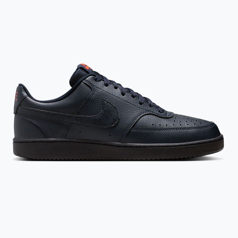 Взуття чоловіче Nike Court Vision Low Next Nature dark obsidian/picante red/dark obsidian