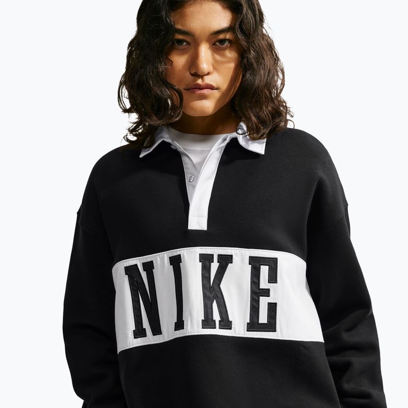 Кофта жіноча Nike Studio Fleece Medium Weight total black/sail/sail 4