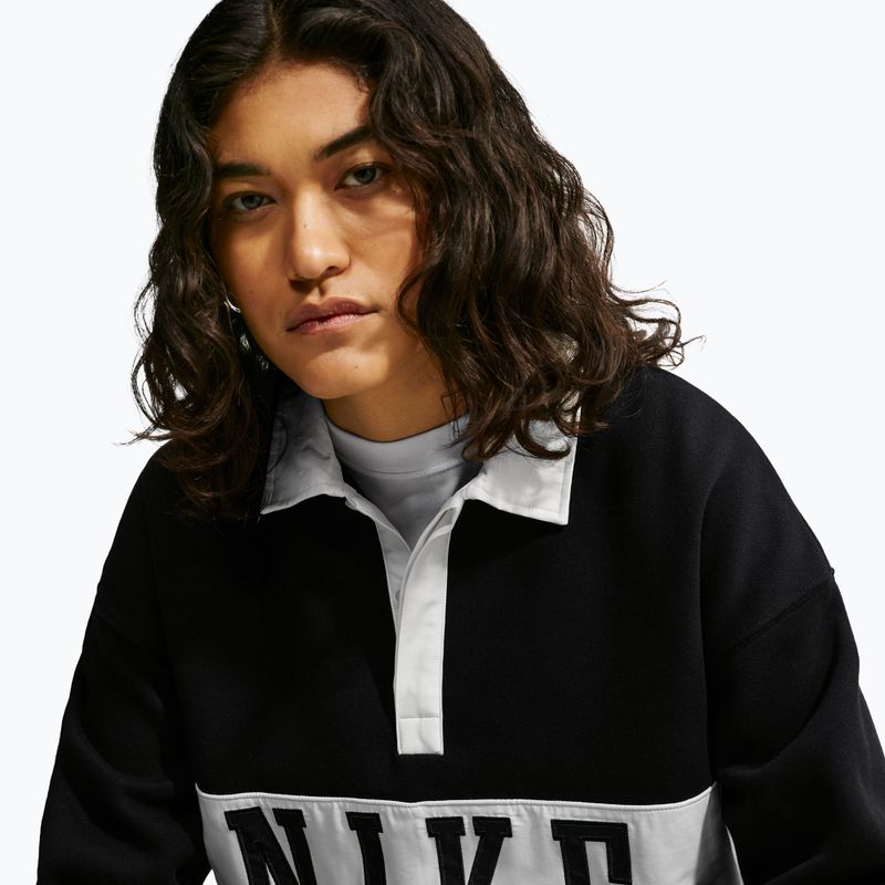 Кофта жіноча Nike Studio Fleece Medium Weight total black/sail/sail 5