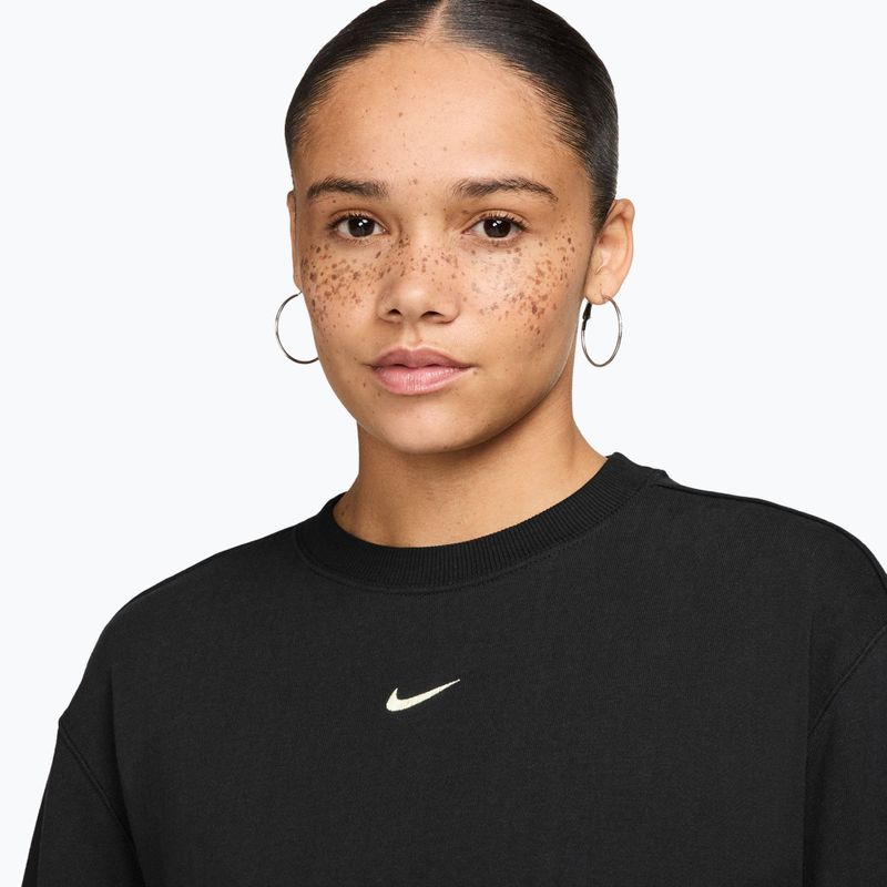 Кофта жіноча Nike Studio Fleece Lightweight total black/sail 3