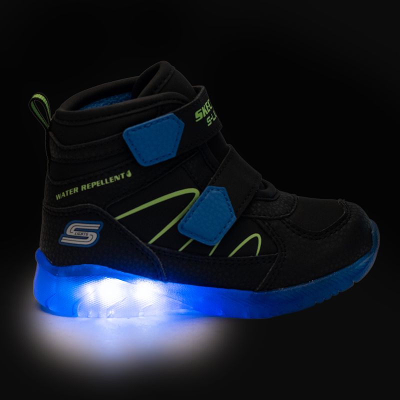 Кросівки дитячі SKECHERS Illumi-Brights Splash Beams black/blue/lime 8