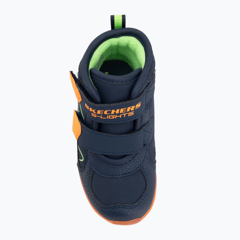 Кросівки дитячі SKECHERS Illumi-Brights Splash Beams navy/orange 5
