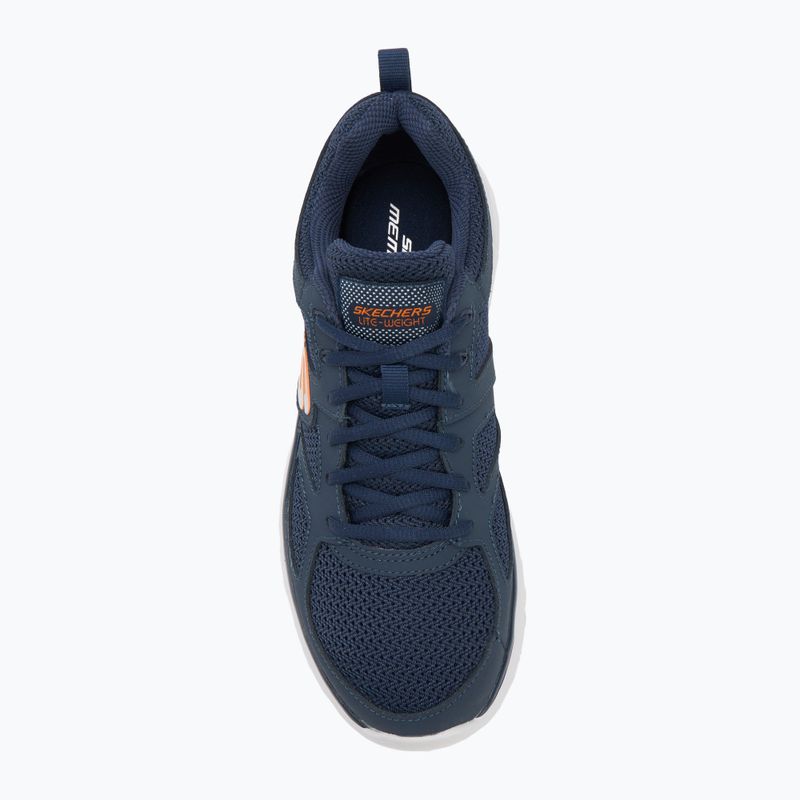 Кросівки чоловічі SKECHERS Burns Agoura navy/orange 5