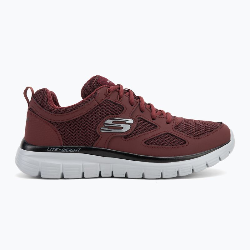 Кросівки чоловічі SKECHERS Burns Agoura burgundy 2