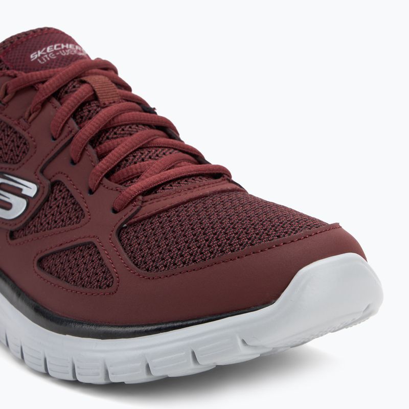 Кросівки чоловічі SKECHERS Burns Agoura burgundy 7