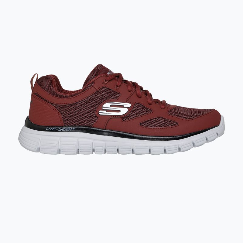 Кросівки чоловічі SKECHERS Burns Agoura burgundy 2