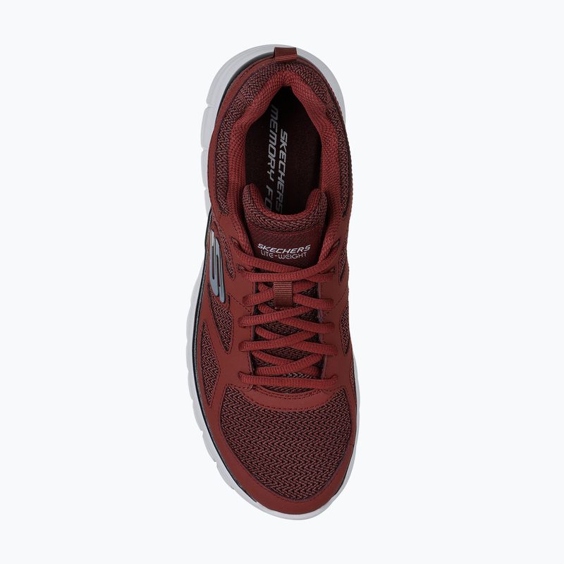 Кросівки чоловічі SKECHERS Burns Agoura burgundy 5