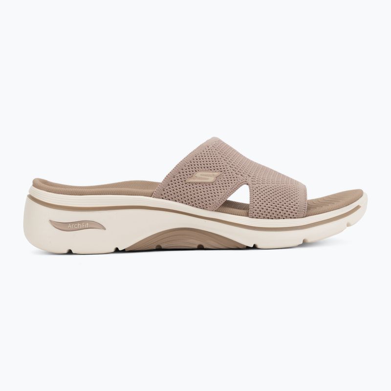 Шльопанці жіночі SKECHERS Go Walk Arch Fit 2.0 Dakota brown 2