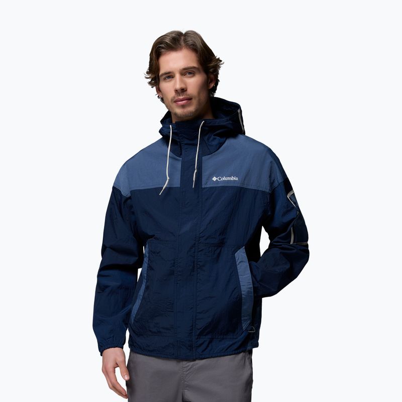 Чоловіча софтшелл куртка Columbia Challenger II Windbreaker collegiate navy/dark mountain 4