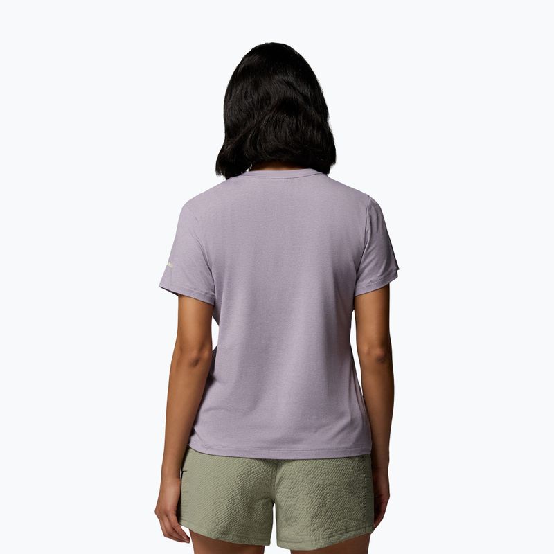 Футболка жіноча Columbia Parsons Point Scoop Tee lavender pearl heather/canopy view 3