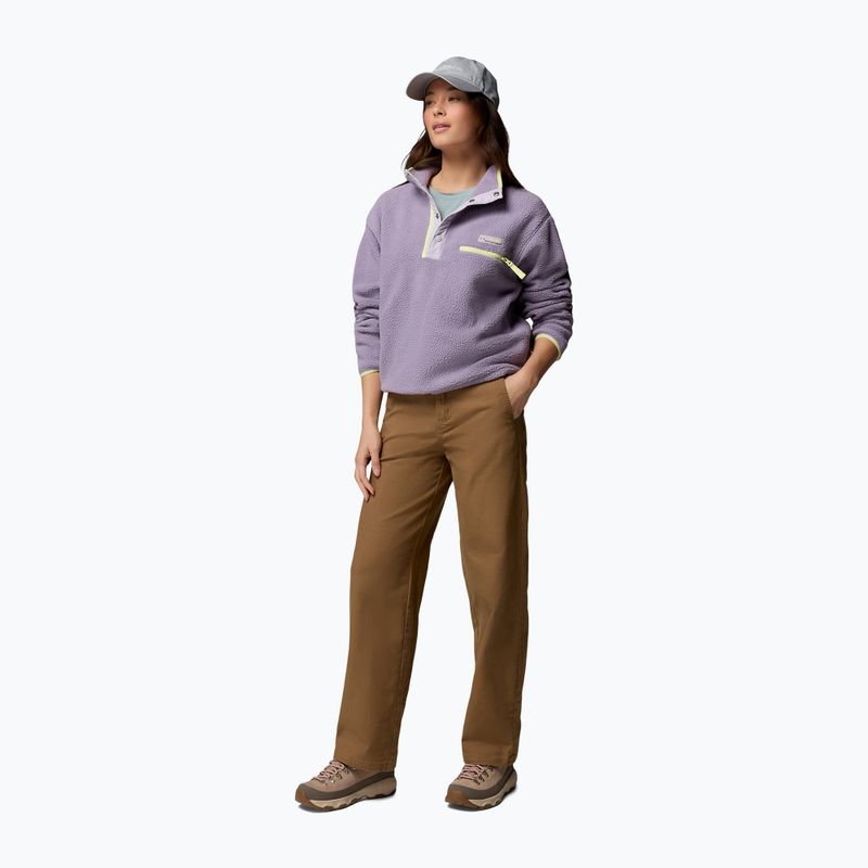Кофта флісова жіноча Columbia Helvetia II Cropped Half Snap Fleece shale purple/lavender haze/citron haz 2