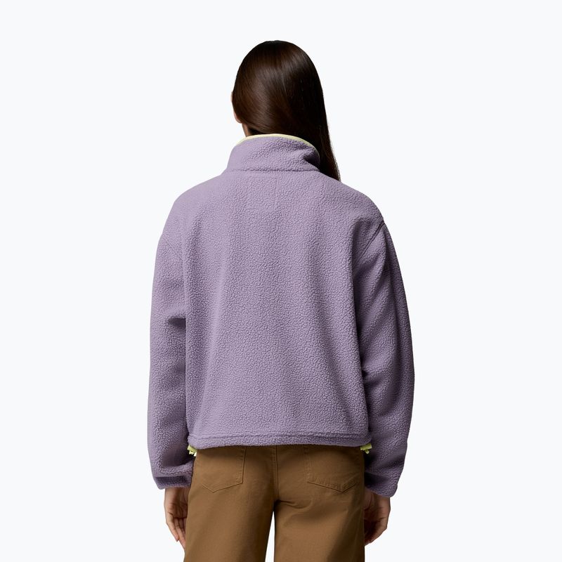 Кофта флісова жіноча Columbia Helvetia II Cropped Half Snap Fleece shale purple/lavender haze/citron haz 3