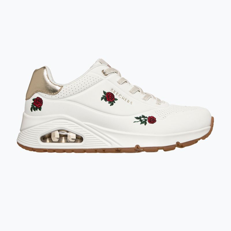 Кросівки жіночі SKECHERS Uno Champagne & Roses white 2