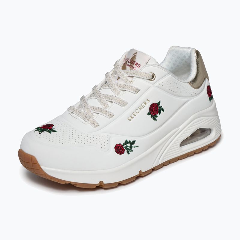 Кросівки жіночі SKECHERS Uno Champagne & Roses white 4